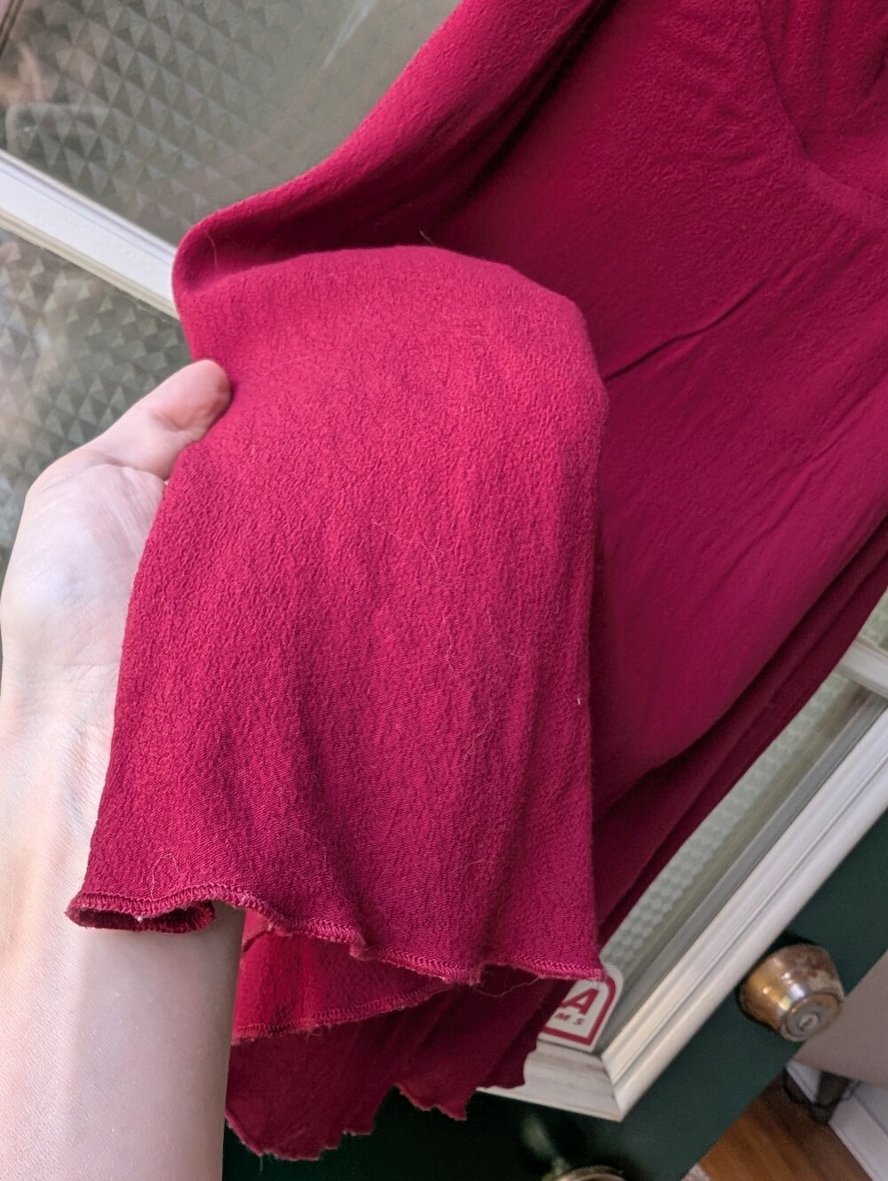 Sunday Best Raspberry V-Neck Fit & Flare Mini Dress - Picture 4 of 4